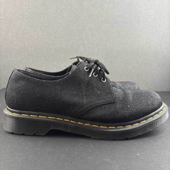 Dr Martens 1461 Glitter US Women's 10‎ Black Sparkle Oxford Shoes Streetwear - Picture 6 of 11